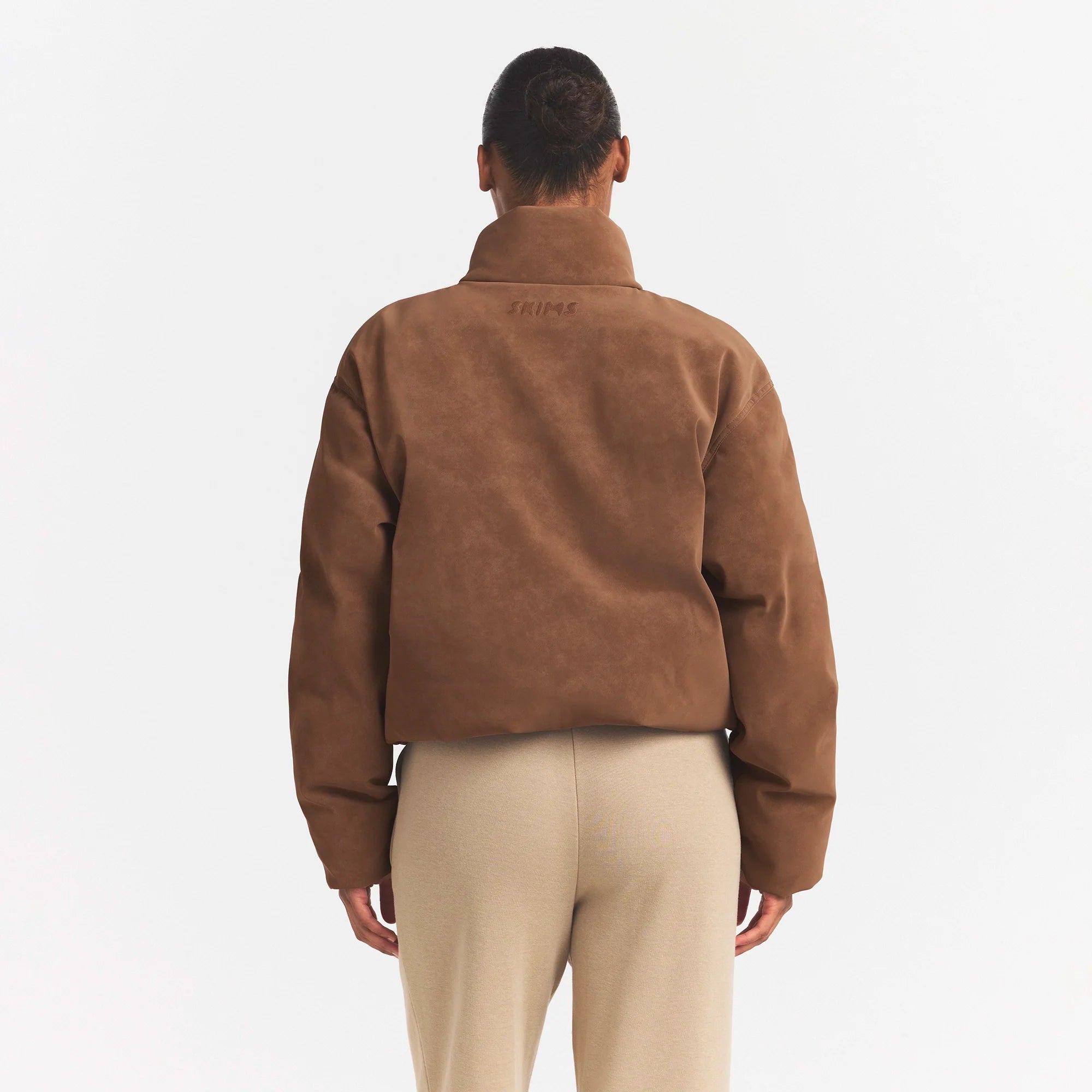 FAUX SUEDE HALF ZIP JACKET | JASPER