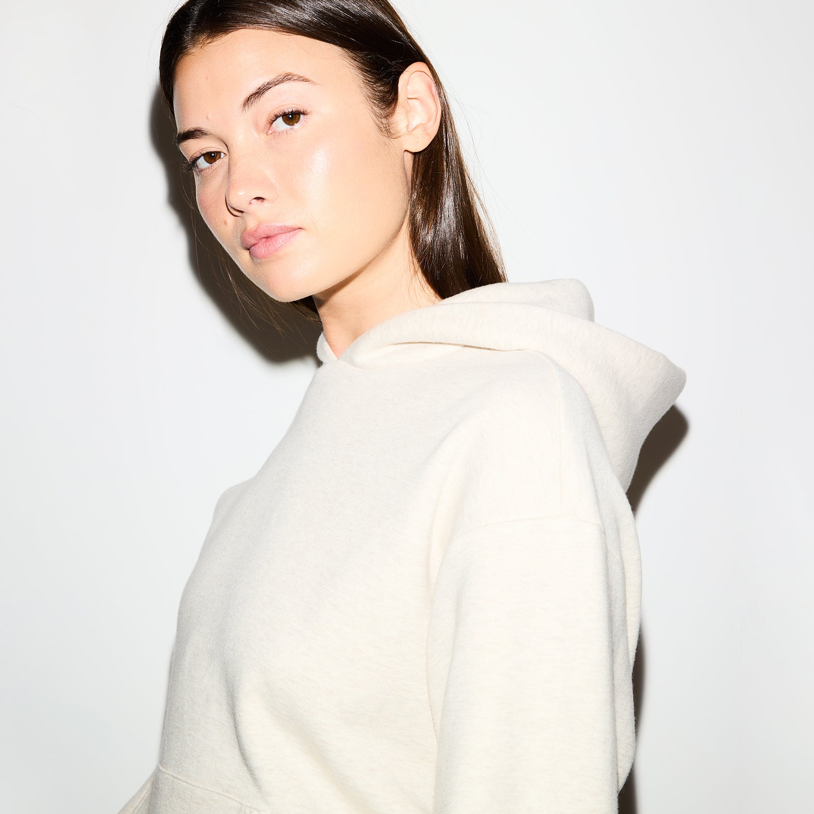 COTTON FLEECE HOODIE | OATMEAL HEATHER