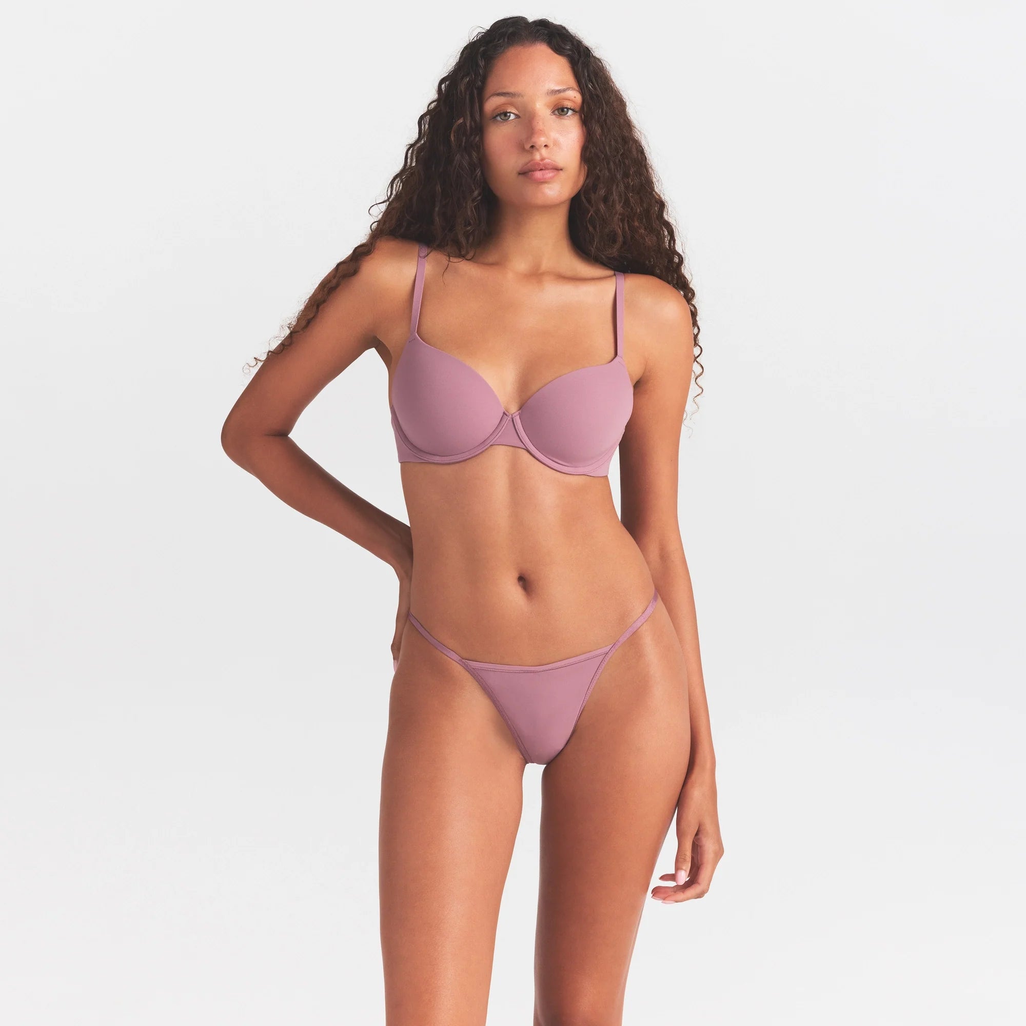 FITS EVERYBODY T-STRING THONG | MUTED MAUVE