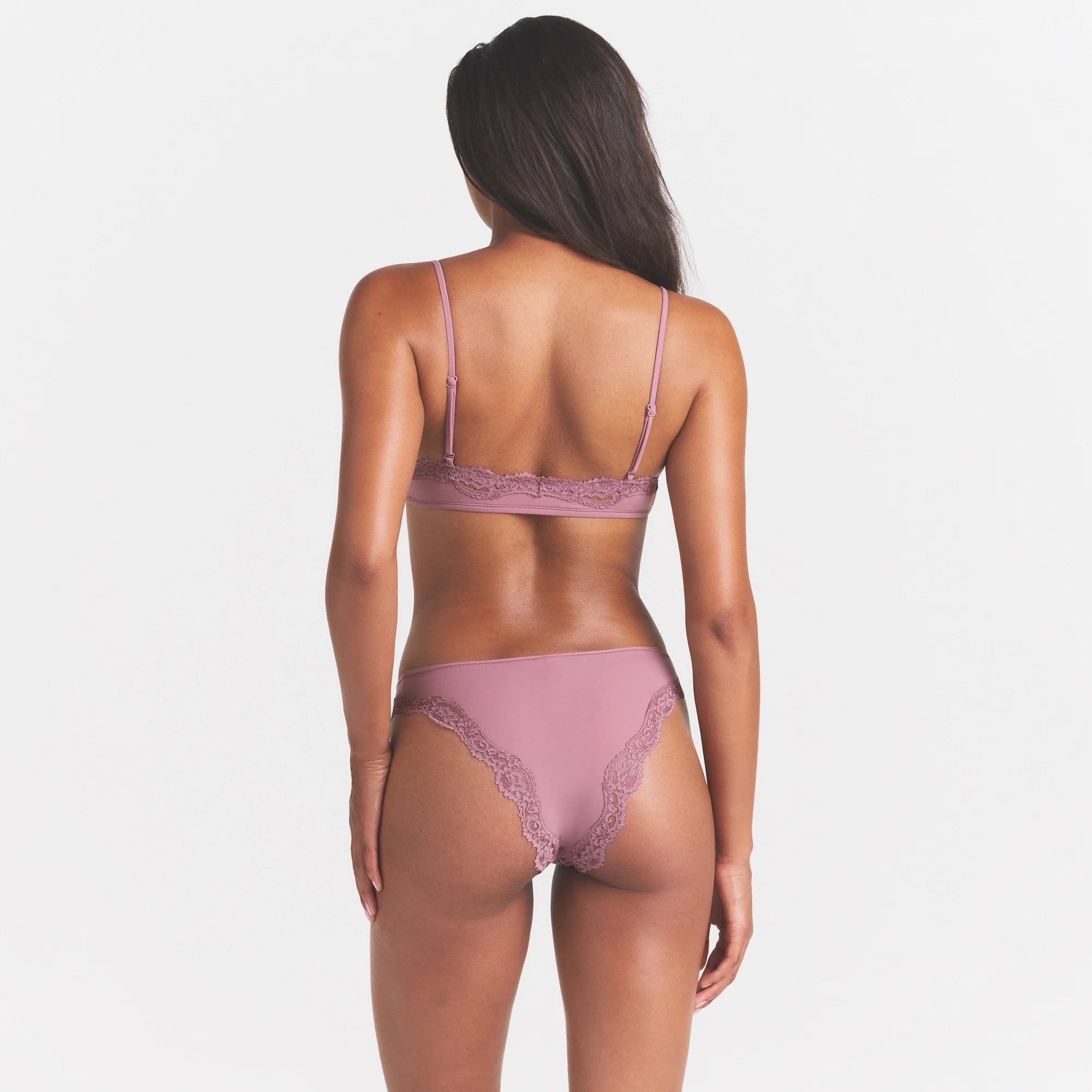 FITS EVERYBODY LACE TANGA | MUTED MAUVE