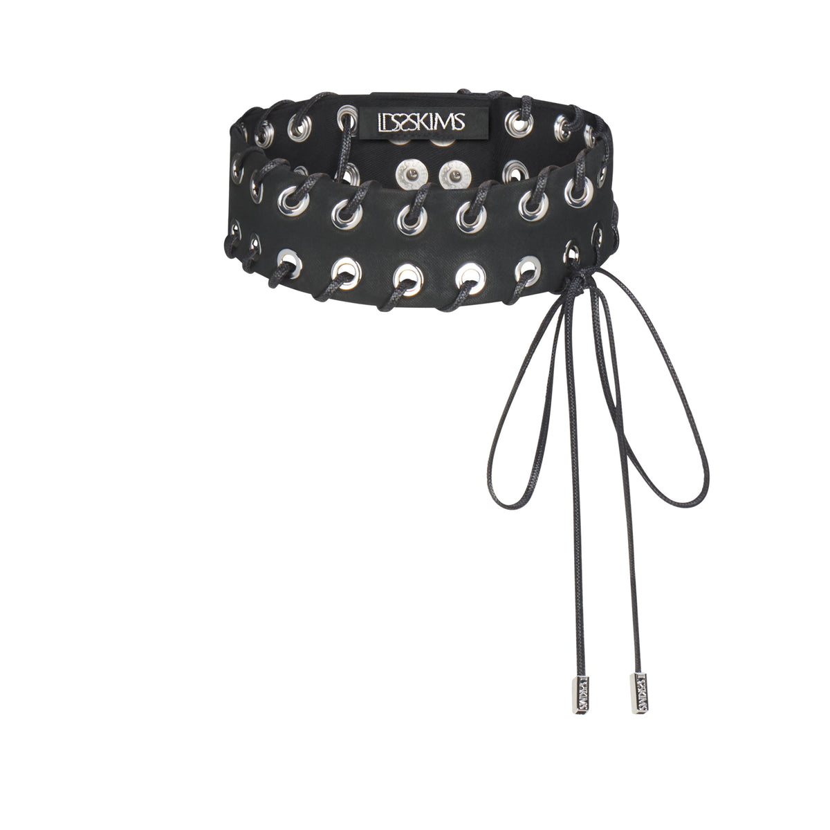 LUDOVIC DE SAINT SERNIN X SKIMS WAXED COTTON CHOKER | ONYX