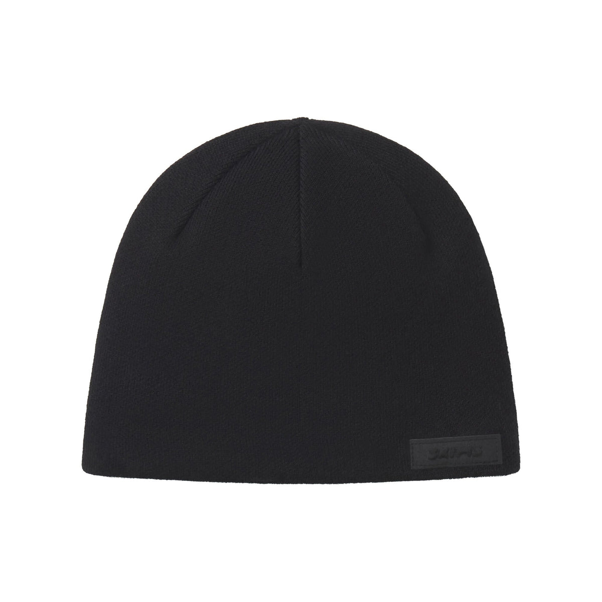 COTTON KNIT MENS BEANIE | ONYX