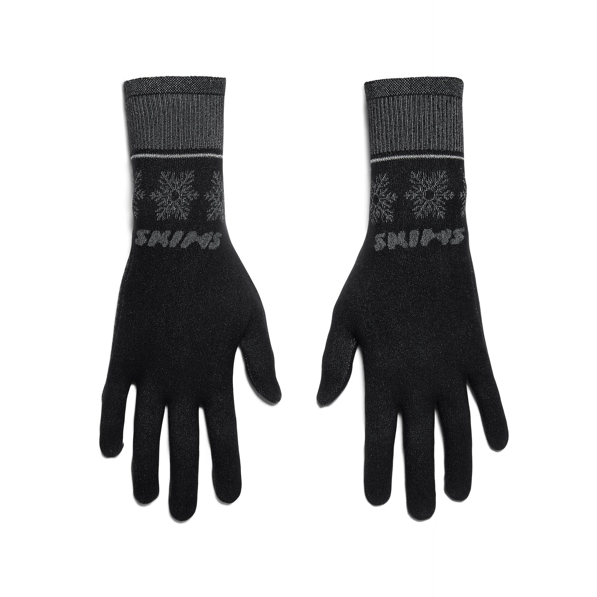 SKIMS FIRST LAYERS GLOVES | OBSIDIAN WINTER FAIRISLE