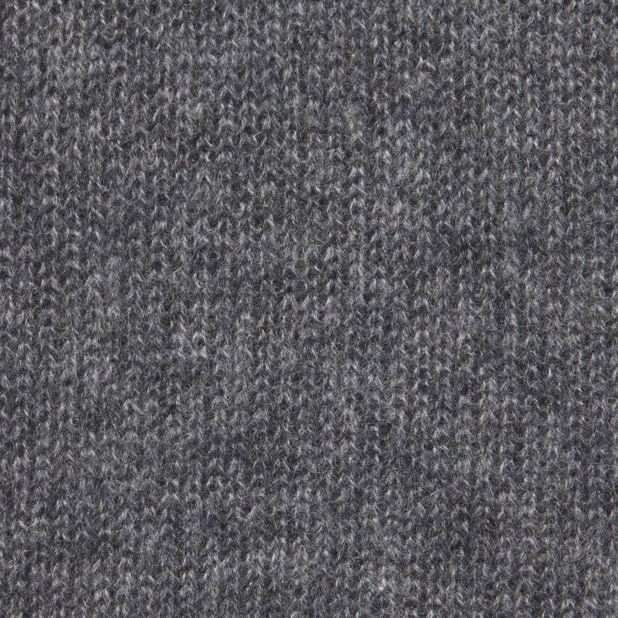 AIRY CASHMERE V-NECK PULLOVER | DARK HEATHER GREY
