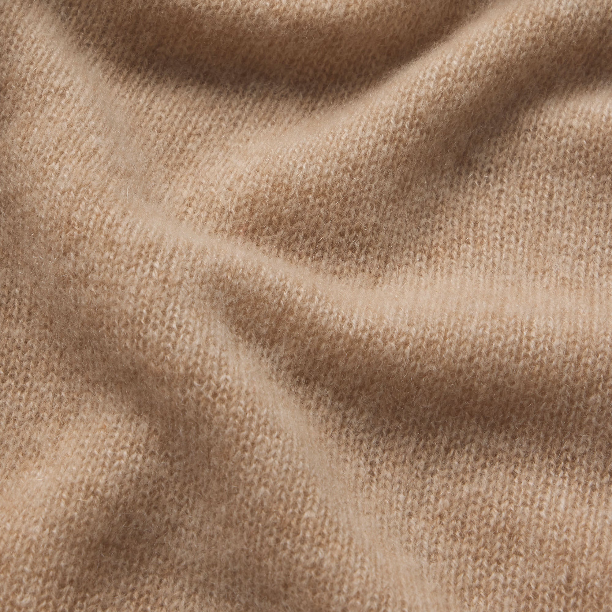 AIRY CASHMERE V-NECK PULLOVER | TOFFEE