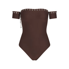 LUDOVIC DE SAINT SERNIN X SKIMS SKIMS BODY STRAPLESS BODYSUIT | COCOA