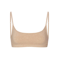 EVERYDAY COTTON SCOOP BRALETTE | CLAY HEATHER
