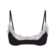 FITS EVERYBODY LACE SCOOP BRALETTE | OBSIDIAN CONTRAST