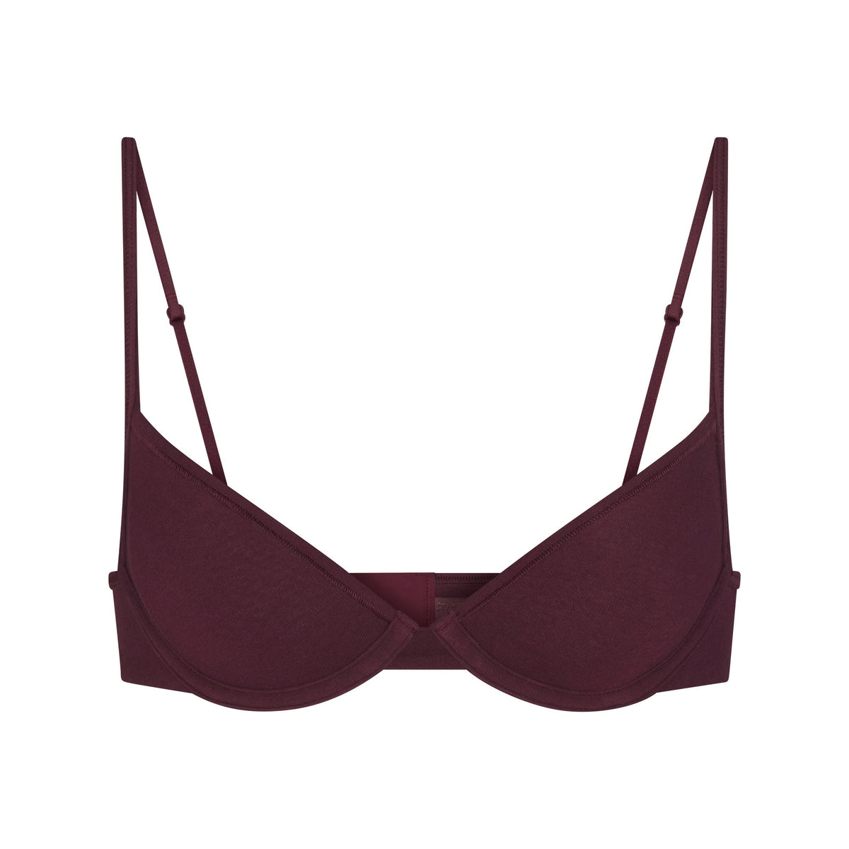 EVERYDAY COTTON UNLINED DEMI BRA | CURRANT