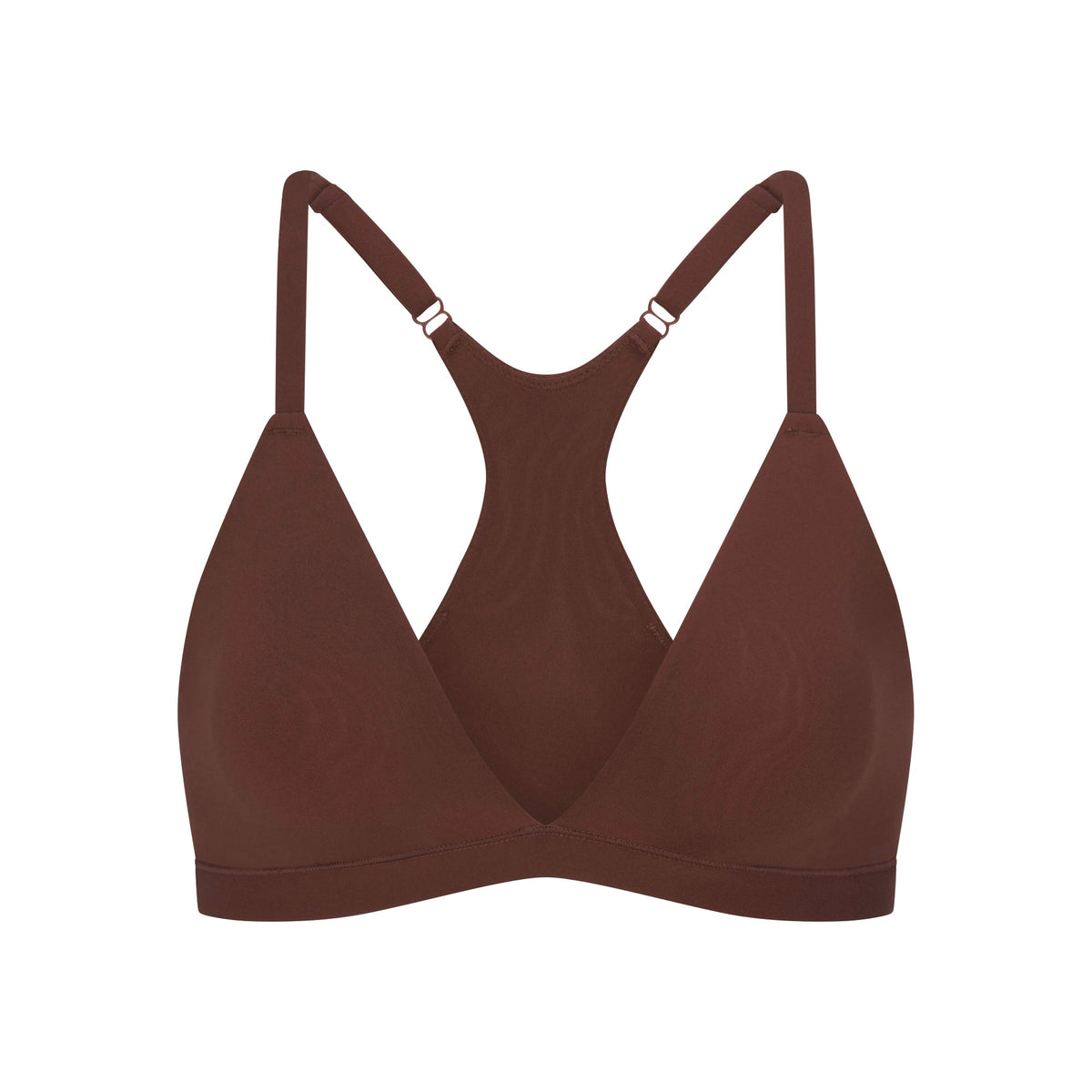 FITS EVERYBODY RACERBACK TRIANGLE BRALETTE | COCOA