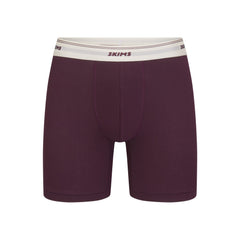 SKIMS COTTON RIB MENS 5" BOXER BRIEF | CURRANT