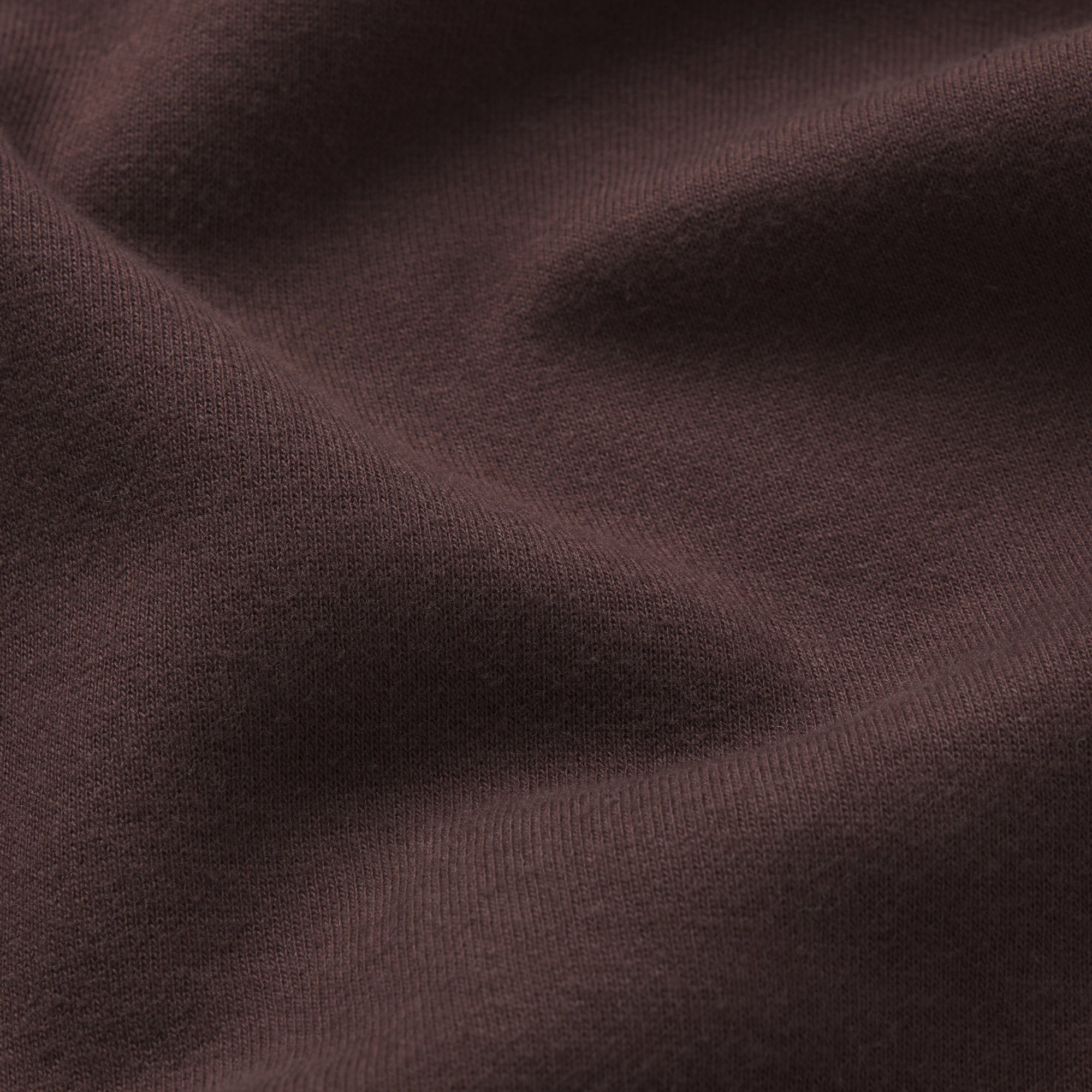 COTTON FLEECE CROPPED HOODIE WITH EMBOSSED LOGO | ESPRESSO