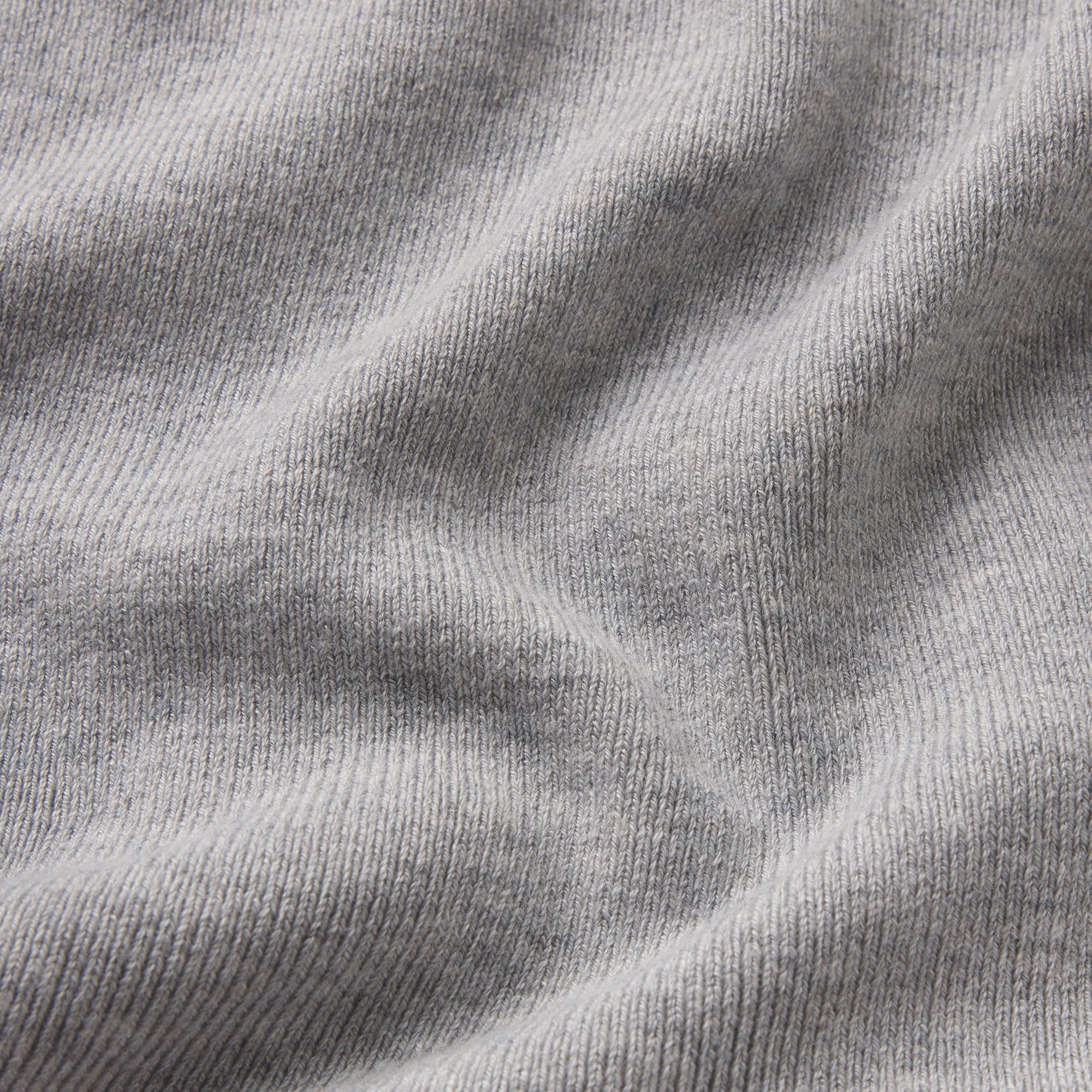 ESSENTIAL KNIT WRAP SWEATER | MID HEATHER GREY