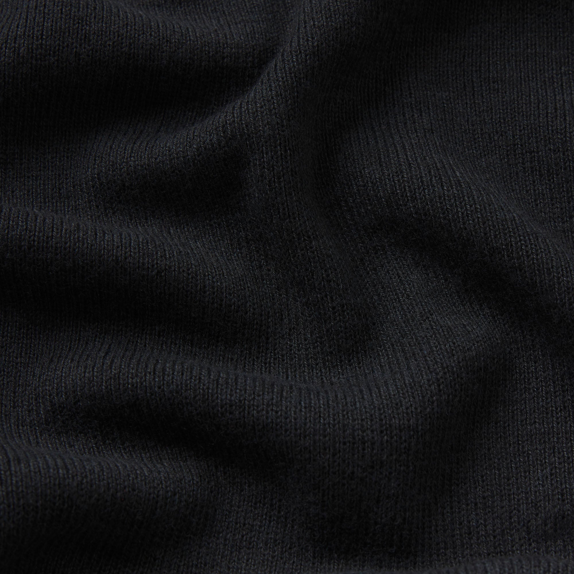 ESSENTIAL KNIT ROUNDED CROPPED CARDIGAN | ONYX