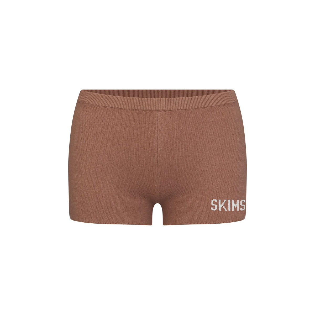 SWEATER KNIT LOGO SHORT | SIENNA EGRET
