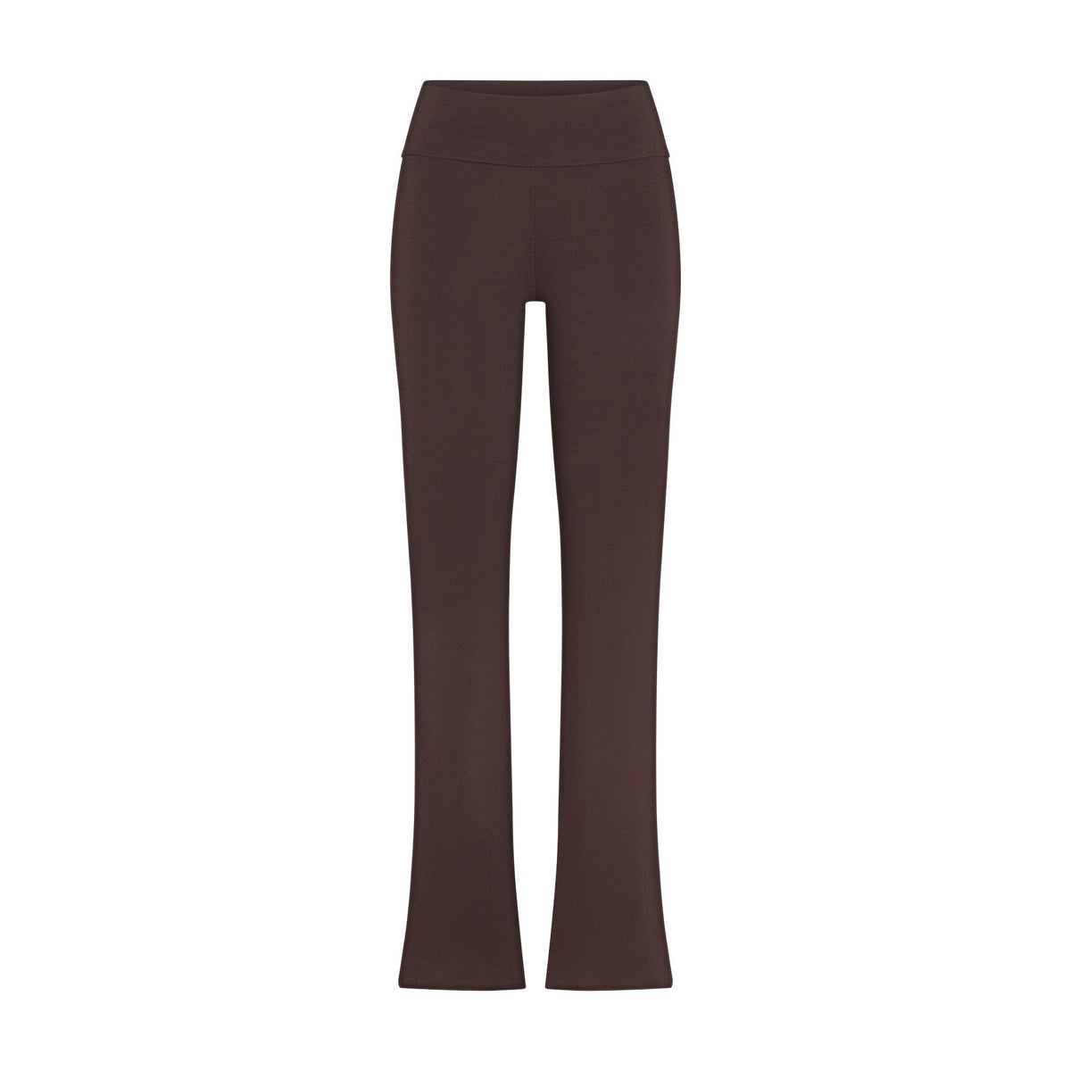 COTTON JERSEY FOLDOVER PANT | ESPRESSO