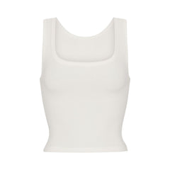 COTTON RIB TANK | MARBLE