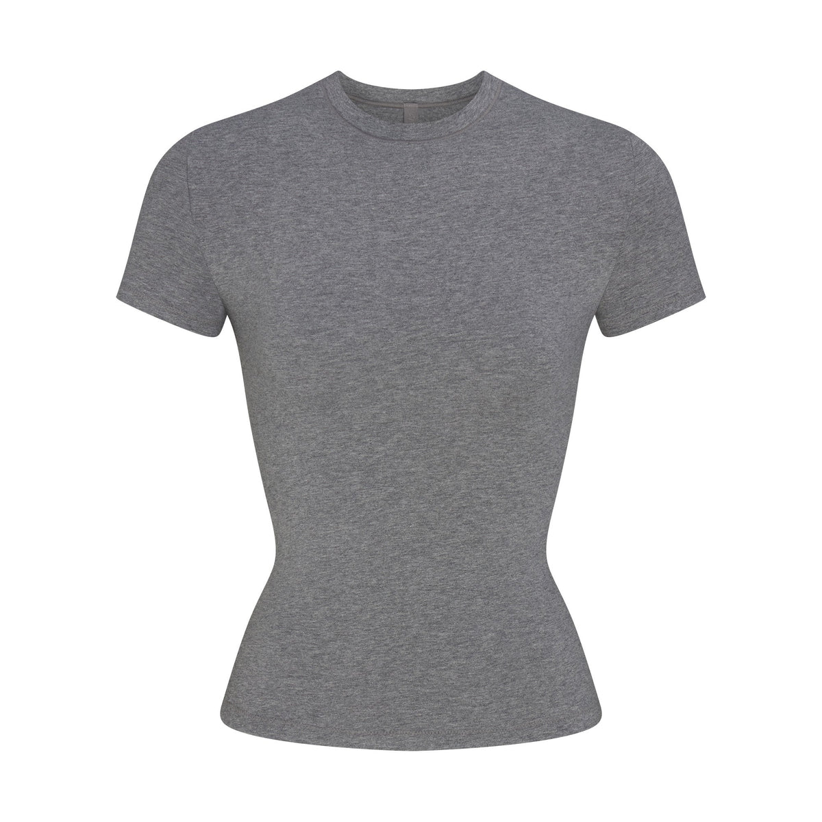 COTTON JERSEY T-SHIRT | DARK HEATHER GREY
