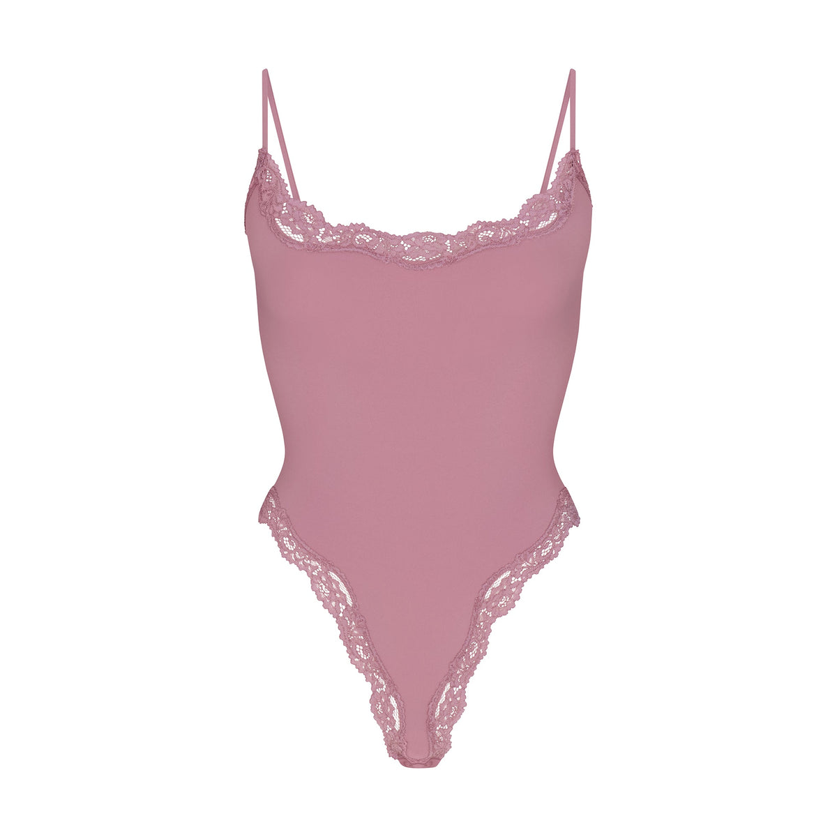 FITS EVERYBODY LACE CAMI BODYSUIT | MUTED MAUVE