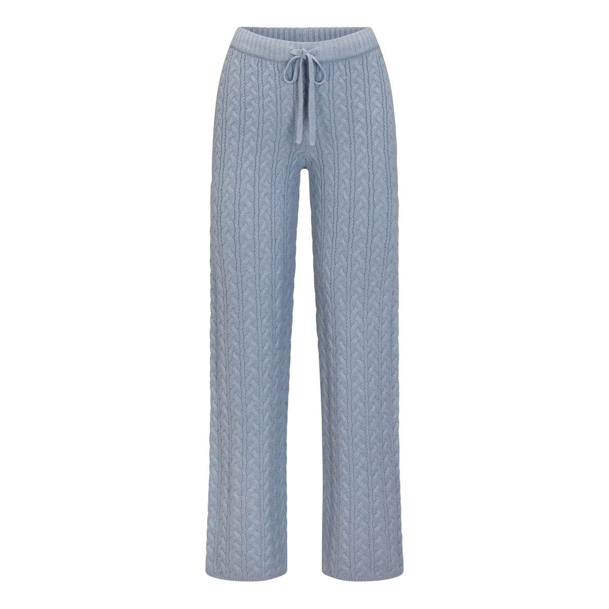 SWEATER KNIT CABLE STRAIGHT LEG PANT | FOG