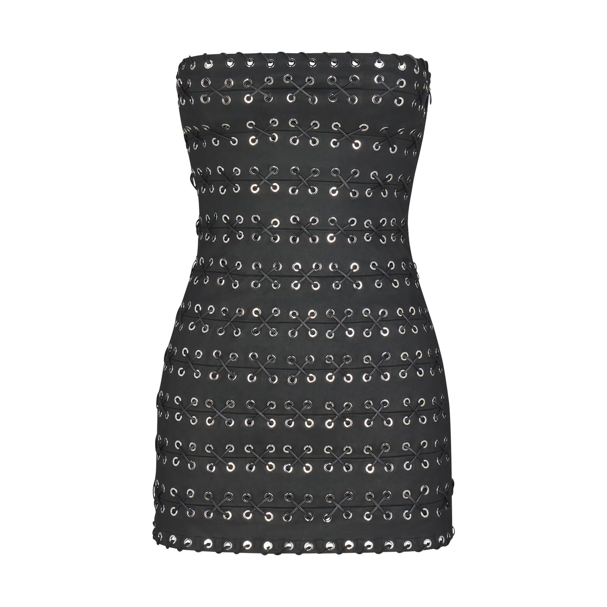 LUDOVIC DE SAINT SERNIN X SKIMS WAXED COTTON MINI DRESS | ONYX