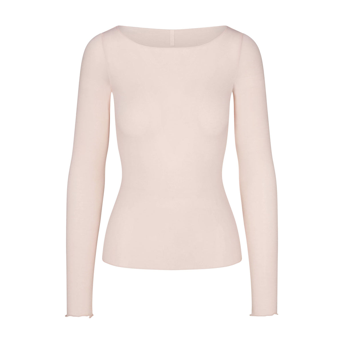 SHEER MODAL LONG SLEEVE BOATNECK TOP | PRIMROSE
