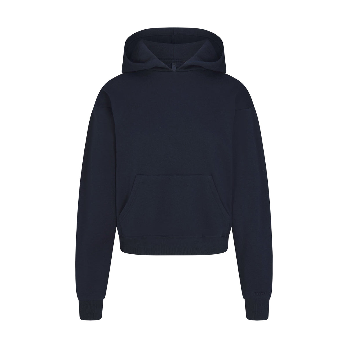 COTTON FLEECE HOODIE | NAVY