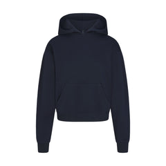 COTTON FLEECE HOODIE | NAVY