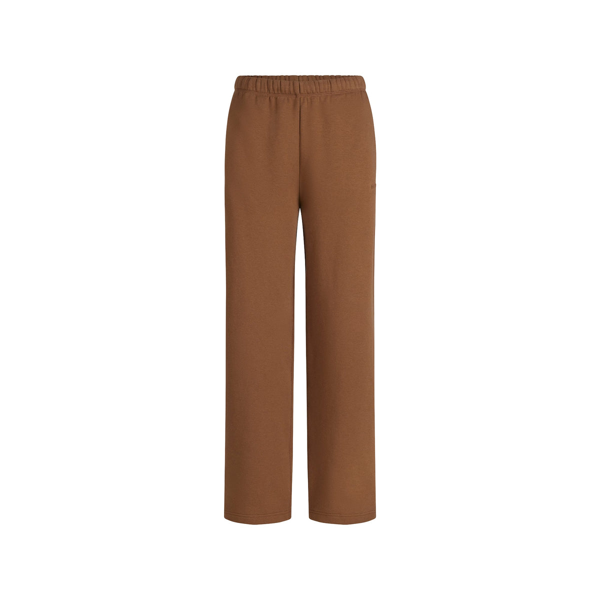 COTTON FLEECE STRAIGHT LEG PANT | BISON