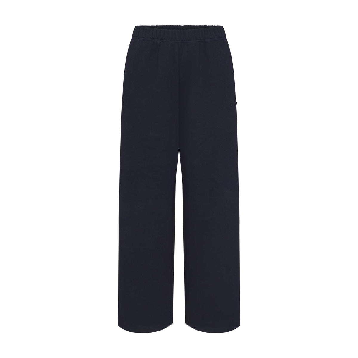 COTTON FLEECE STRAIGHT LEG PANT | NAVY