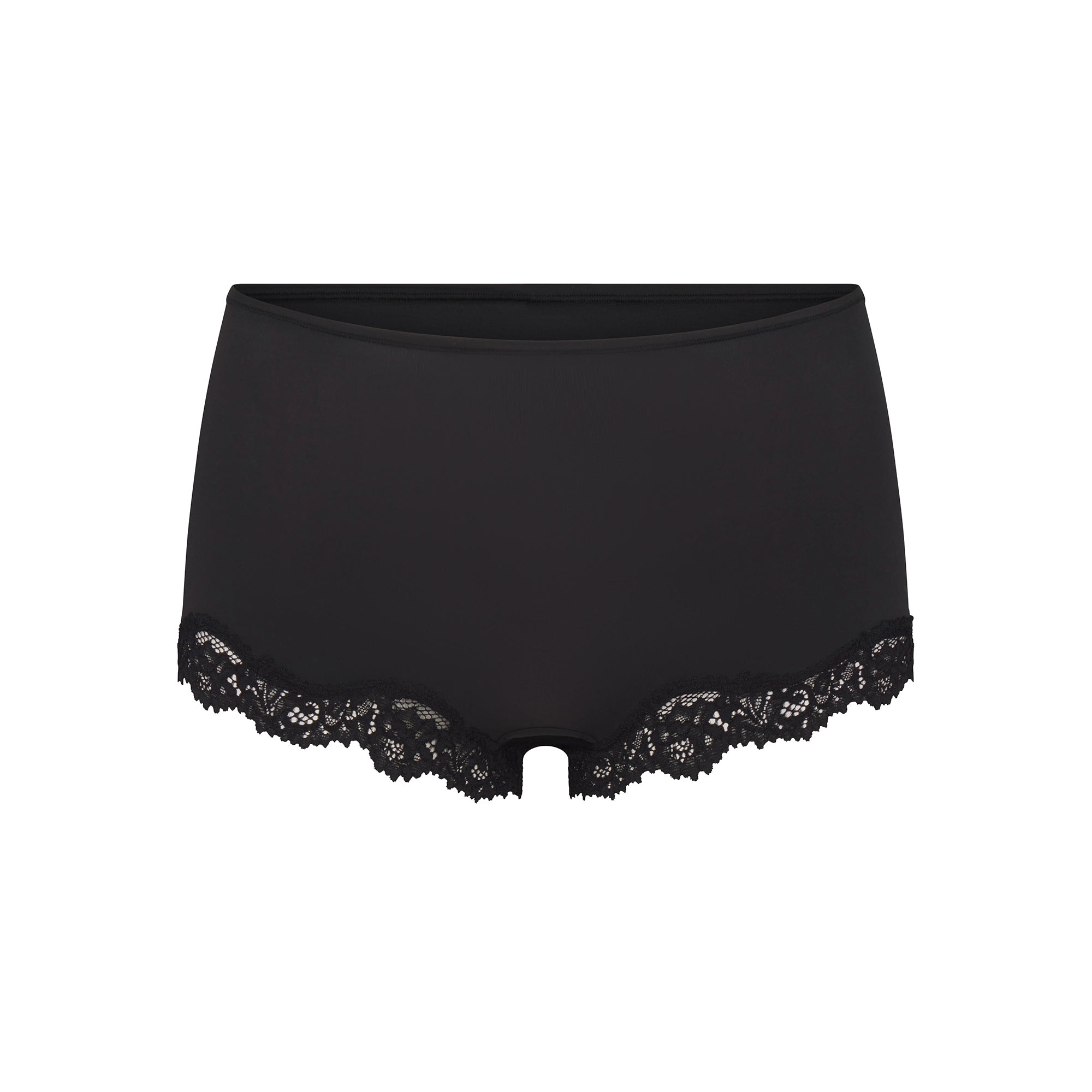 FITS EVERYBODY LACE TRIANGLE CAMI AND BOY SHORT SET | ONYX