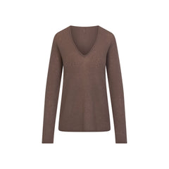 AIRY CASHMERE V-NECK PULLOVER | AMETHYST