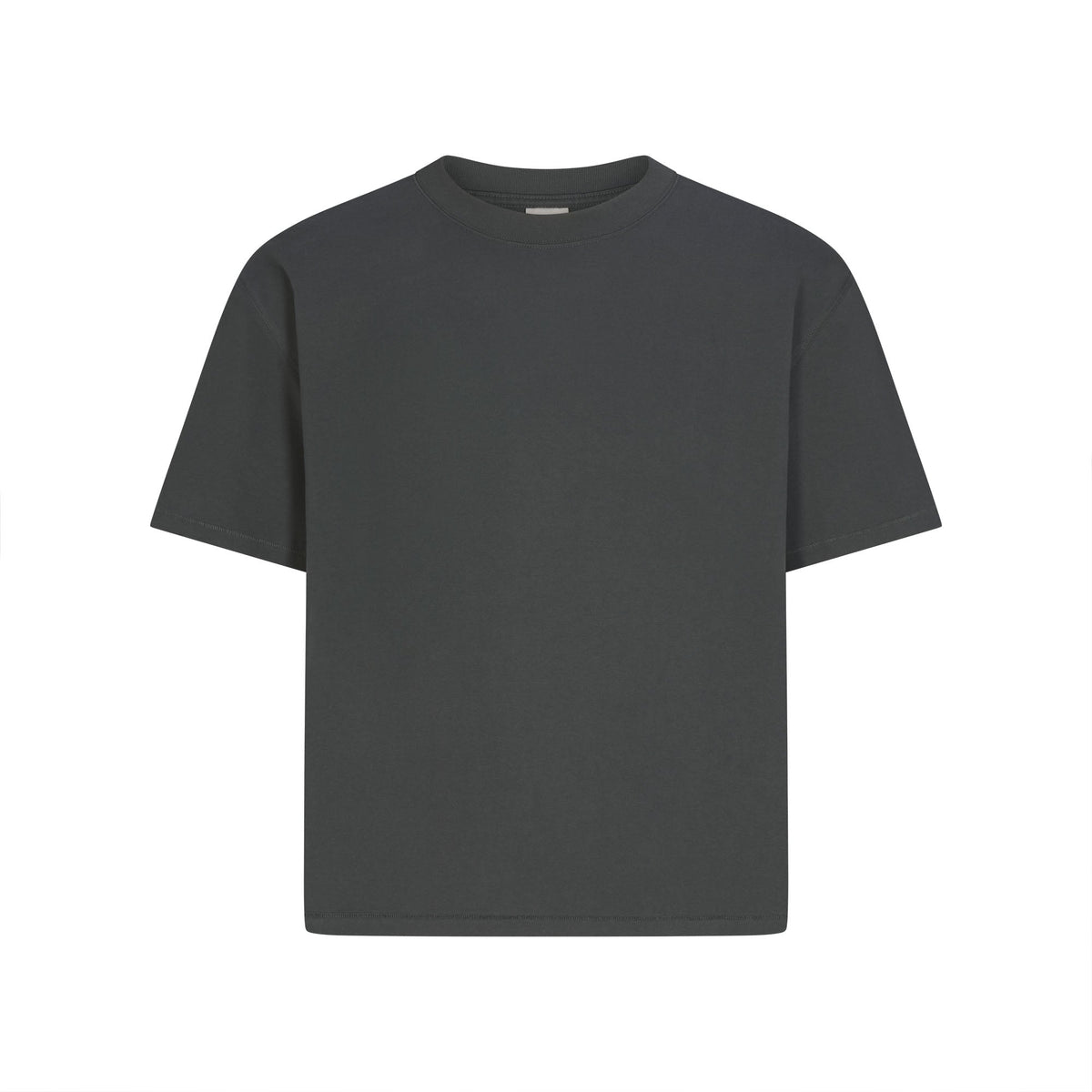 HEAVYWEIGHT COTTON MENS RELAXED CROPPED CREWNECK | DEEP SEA