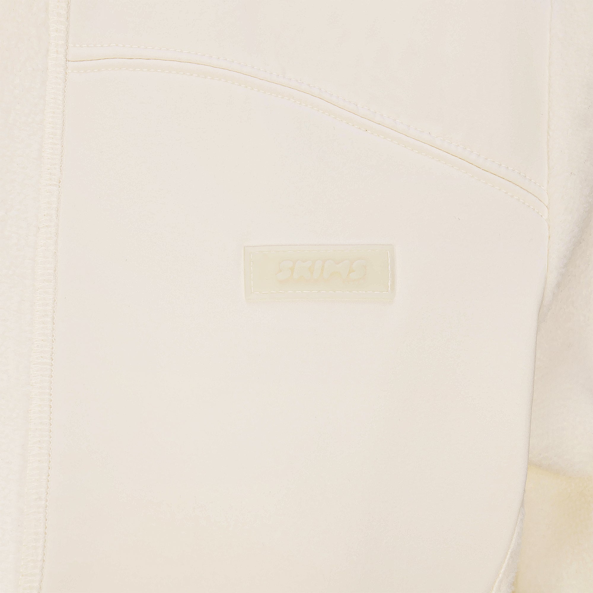 OUTDOOR FLEECE FITTED JACKET | ECRU