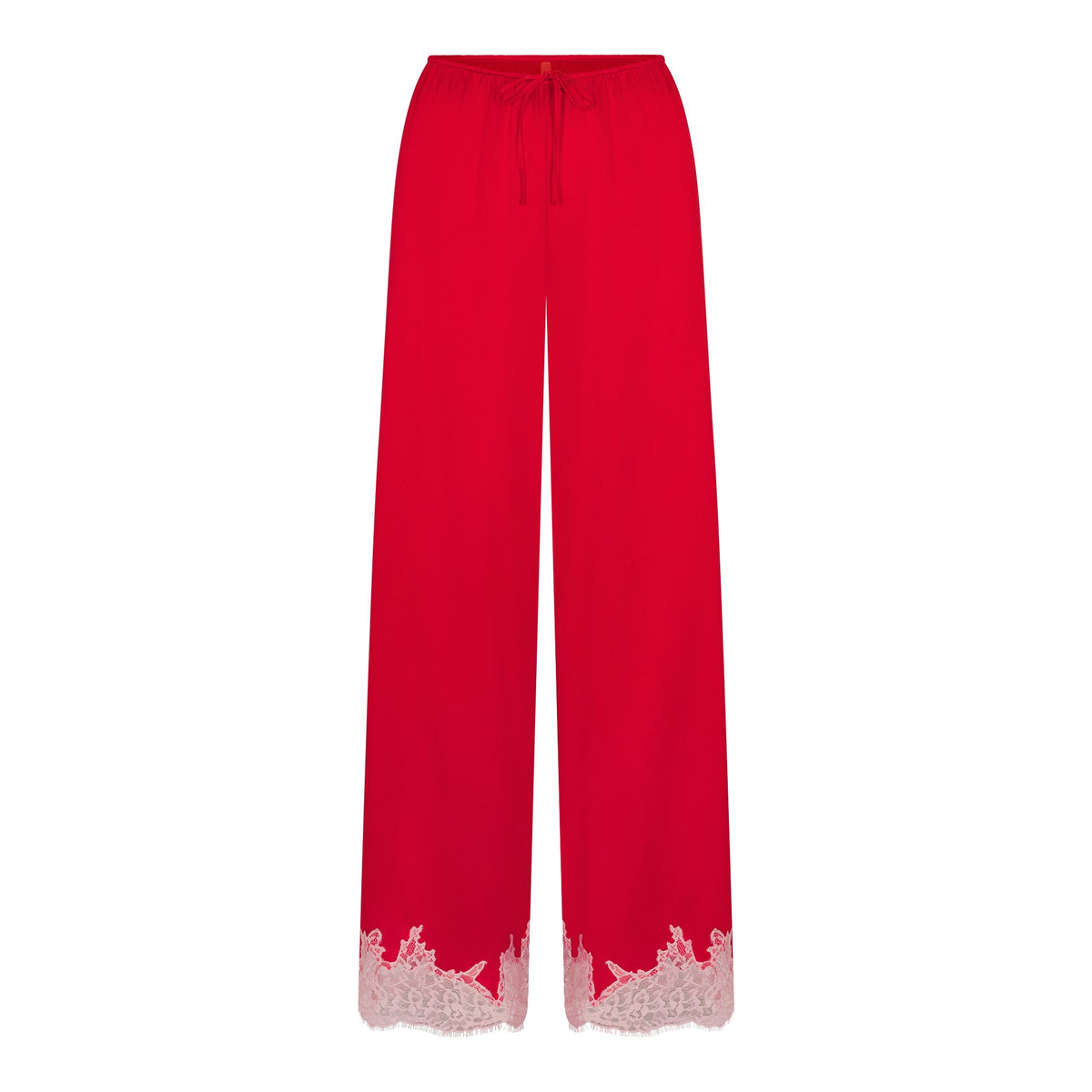 SILK LACE PANT | RUBY CONTRAST