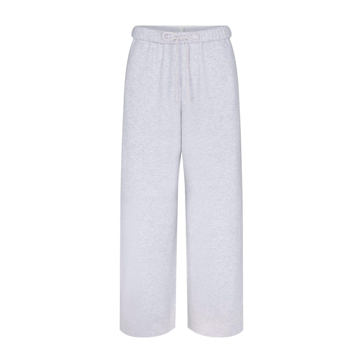 COTTON FLEECE STRAIGHT LEG PANT | LIGHT HEATHER GREY