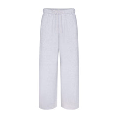 COTTON FLEECE STRAIGHT LEG PANT | LIGHT HEATHER GREY