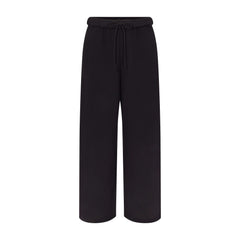 COTTON FLEECE STRAIGHT LEG PANT | ONYX