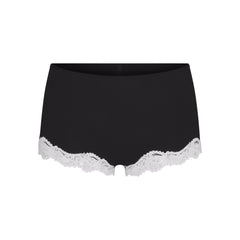 FITS EVERYBODY LACE BOY SHORT | OBSIDIAN CONTRAST