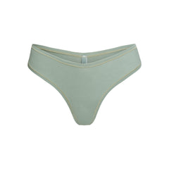 COTTON JERSEY DIPPED THONG | MINERAL