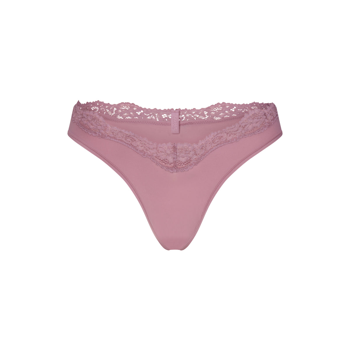 FITS EVERYBODY LACE DIPPED THONG | MUTED MAUVE