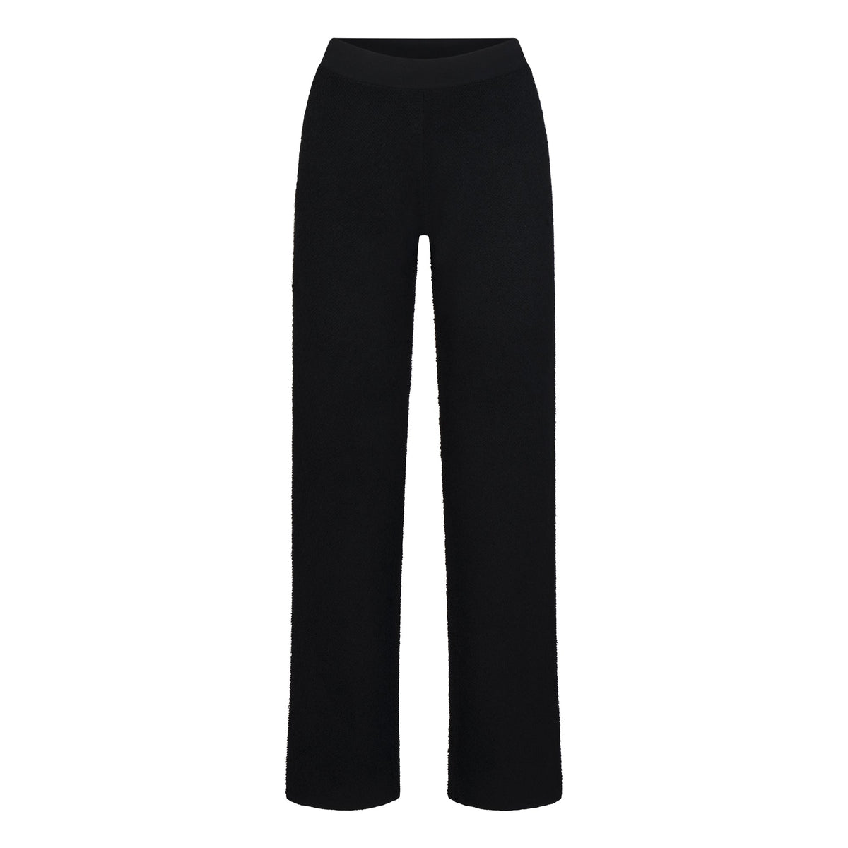 TEXTURED KNIT SHERPA PANT | ONYX
