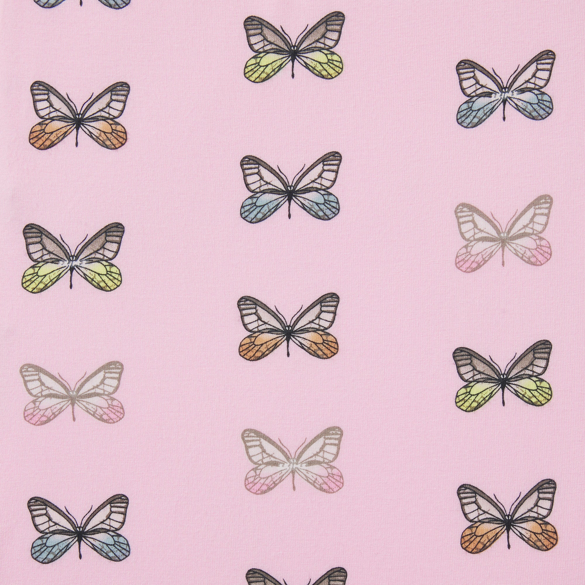 SKIMS SLEEP SHORT SLEEVE BUTTON UP SET | PEONY BUTTERFLY PRINT