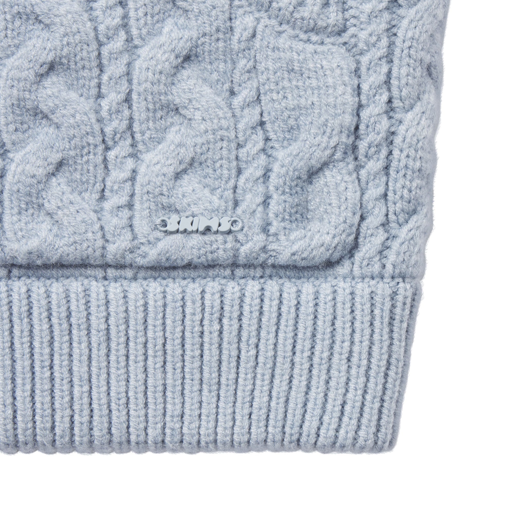 SWEATER KNIT CABLE STRAIGHT LEG PANT | FOG