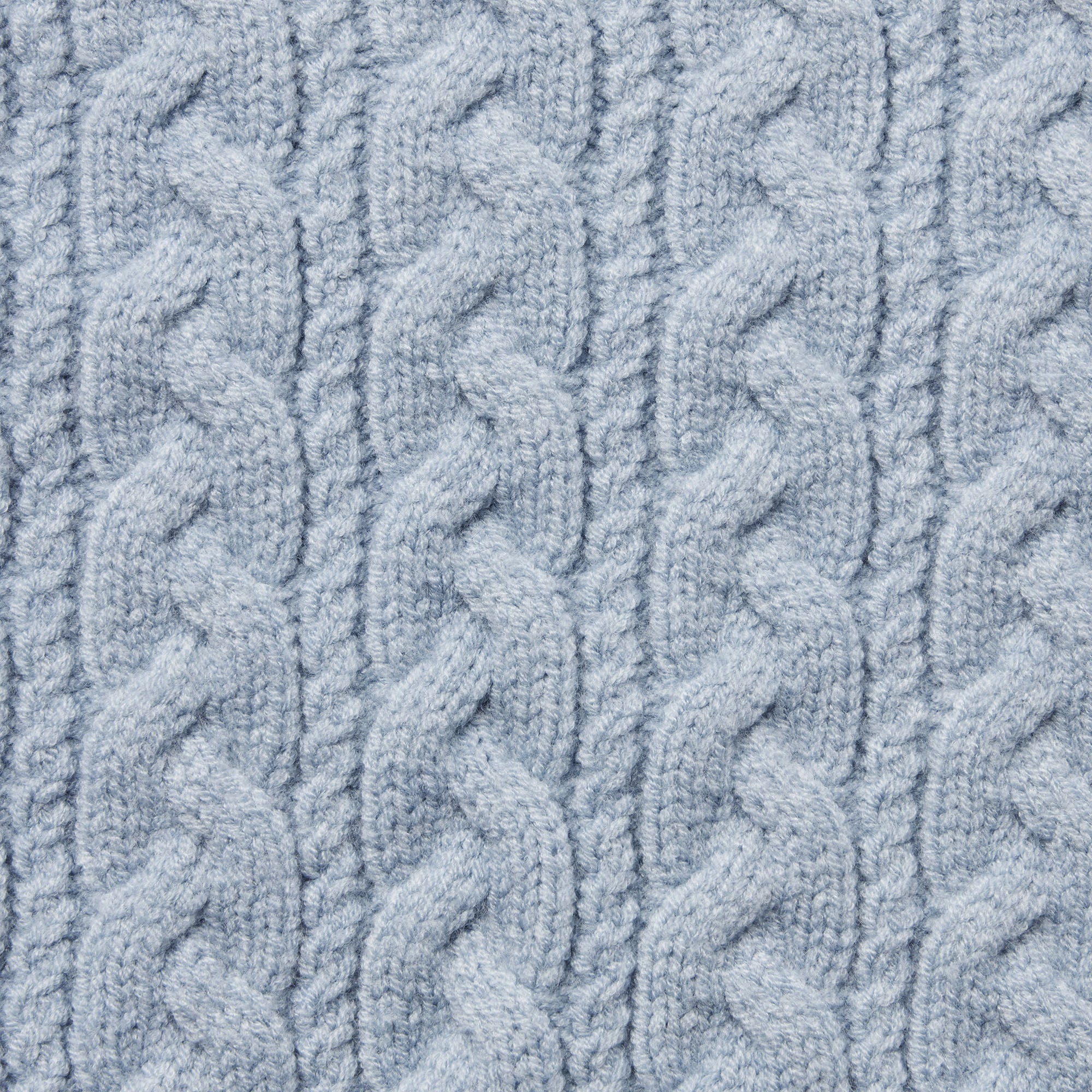 SWEATER KNIT CABLE TURTLENECK | FOG