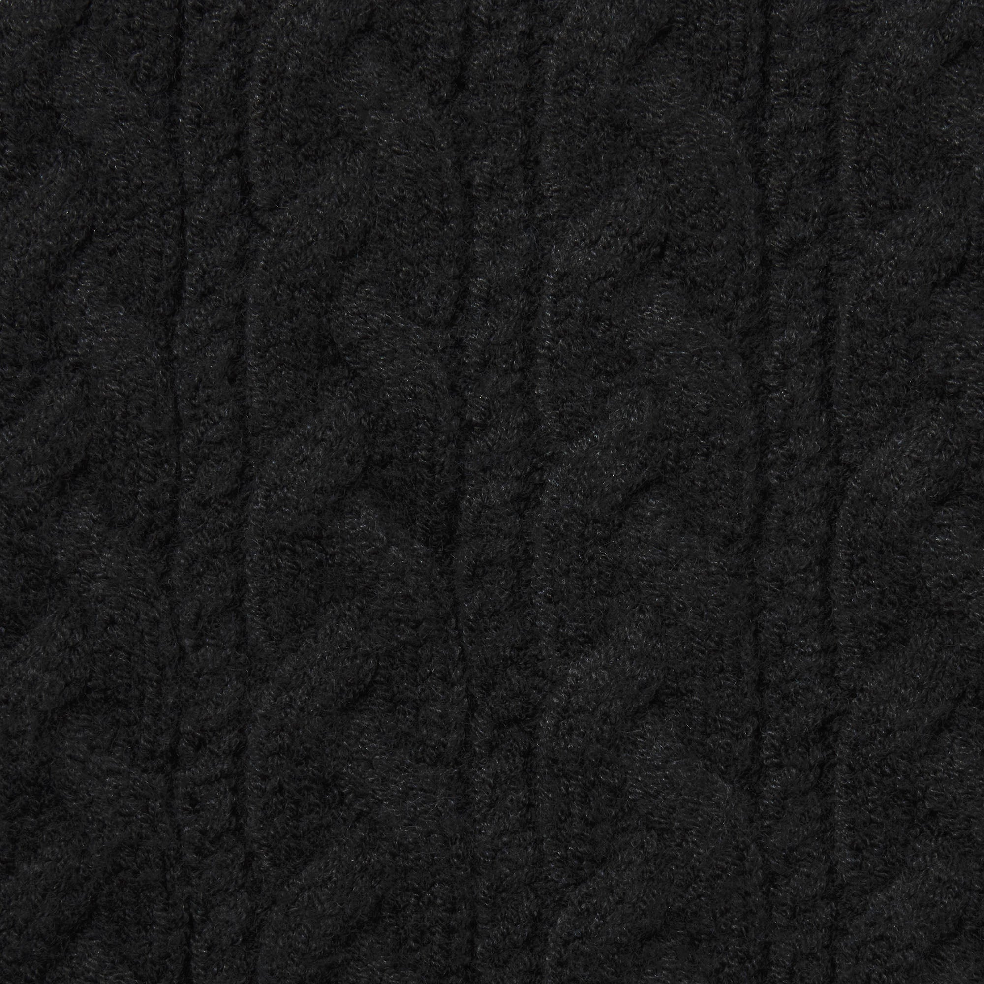 SWEATER KNIT CABLE MICRO SHORT | ONYX
