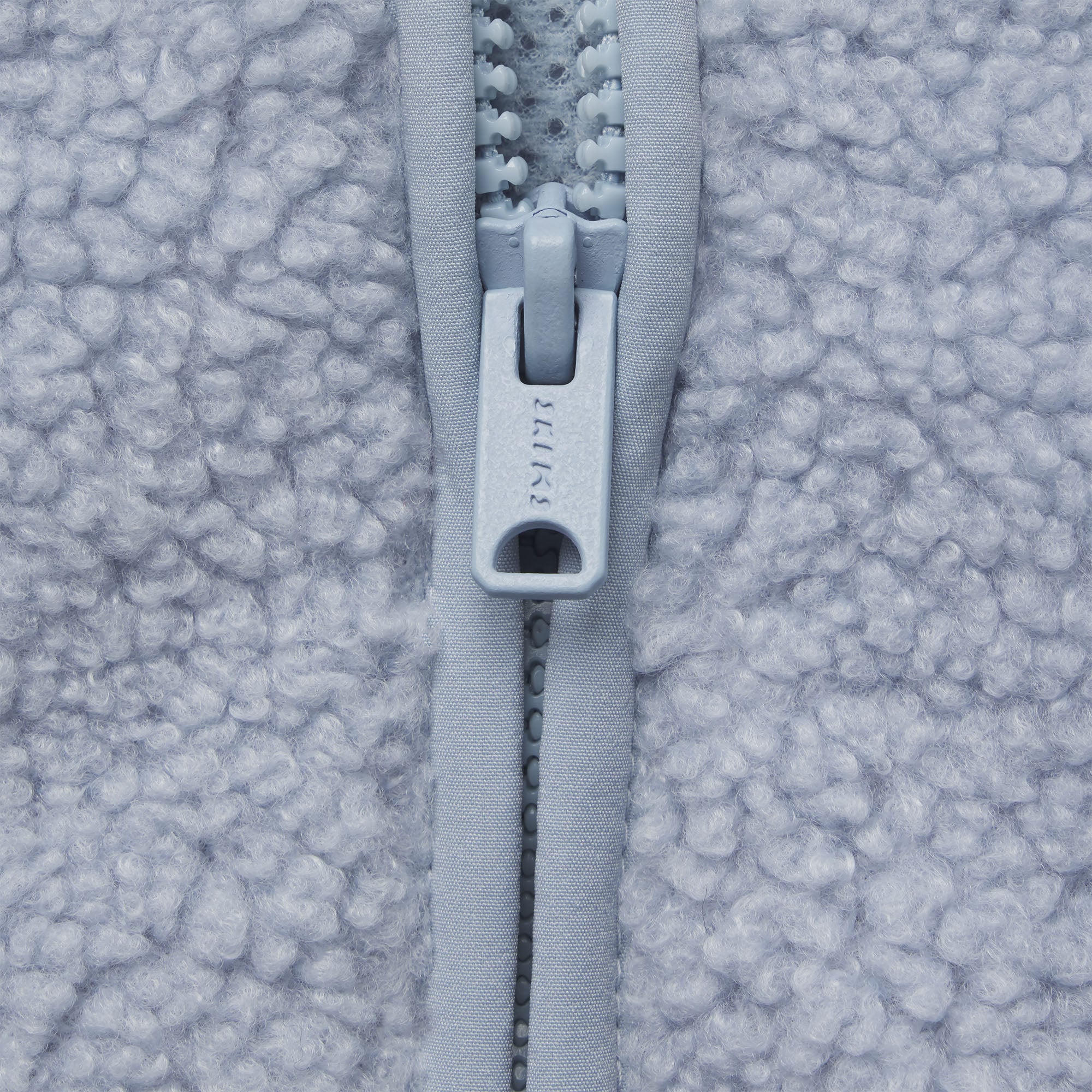 TEDDY BOXY ZIP UP JACKET | FOG