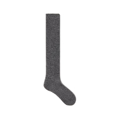 TWEED KNIT SLOUCH SOCK | DARK HEATHER GREY