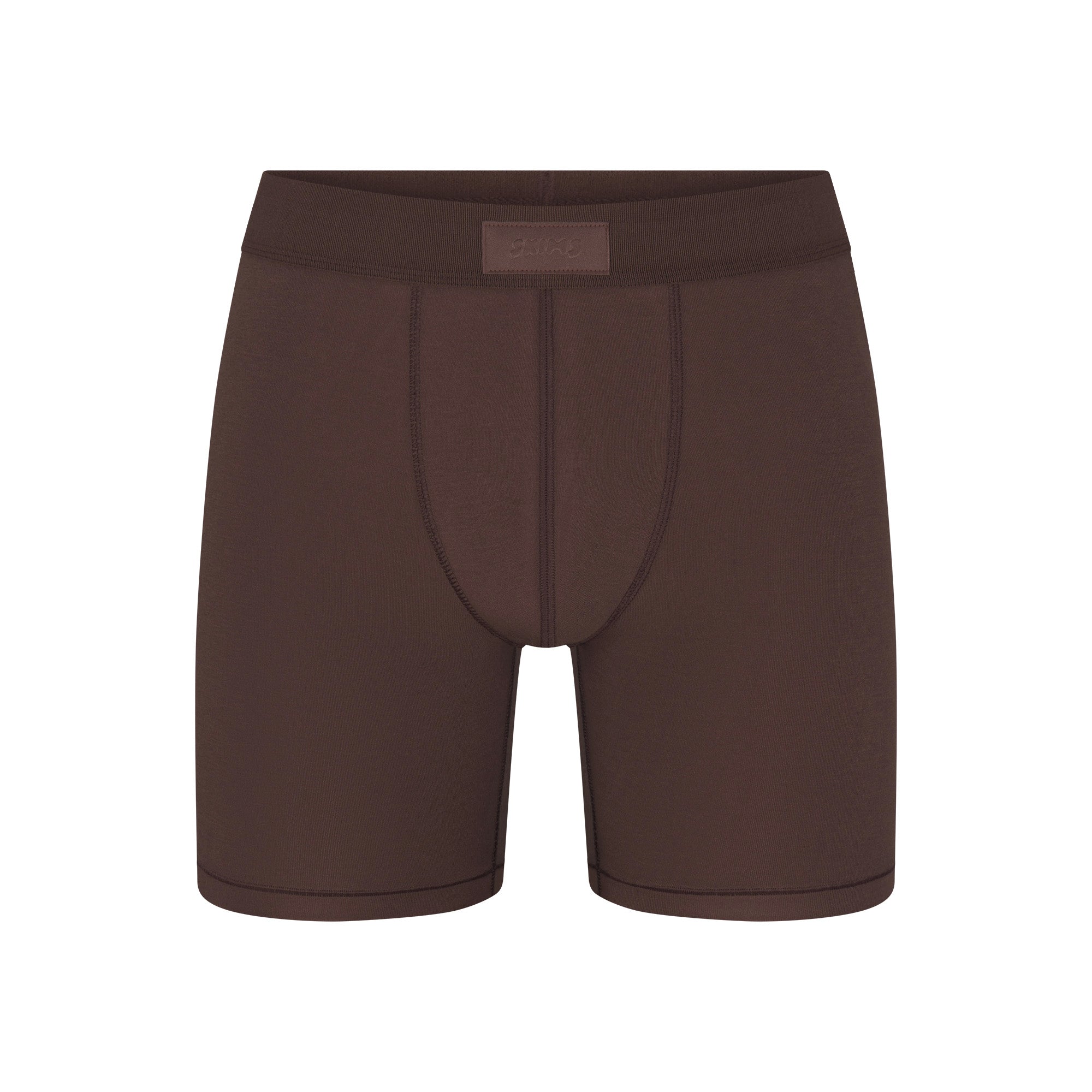 SKIMS COTTON MENS 5 INCH BOXER BRIEF 3-PACK | RUBY ESPRESSO MULTI