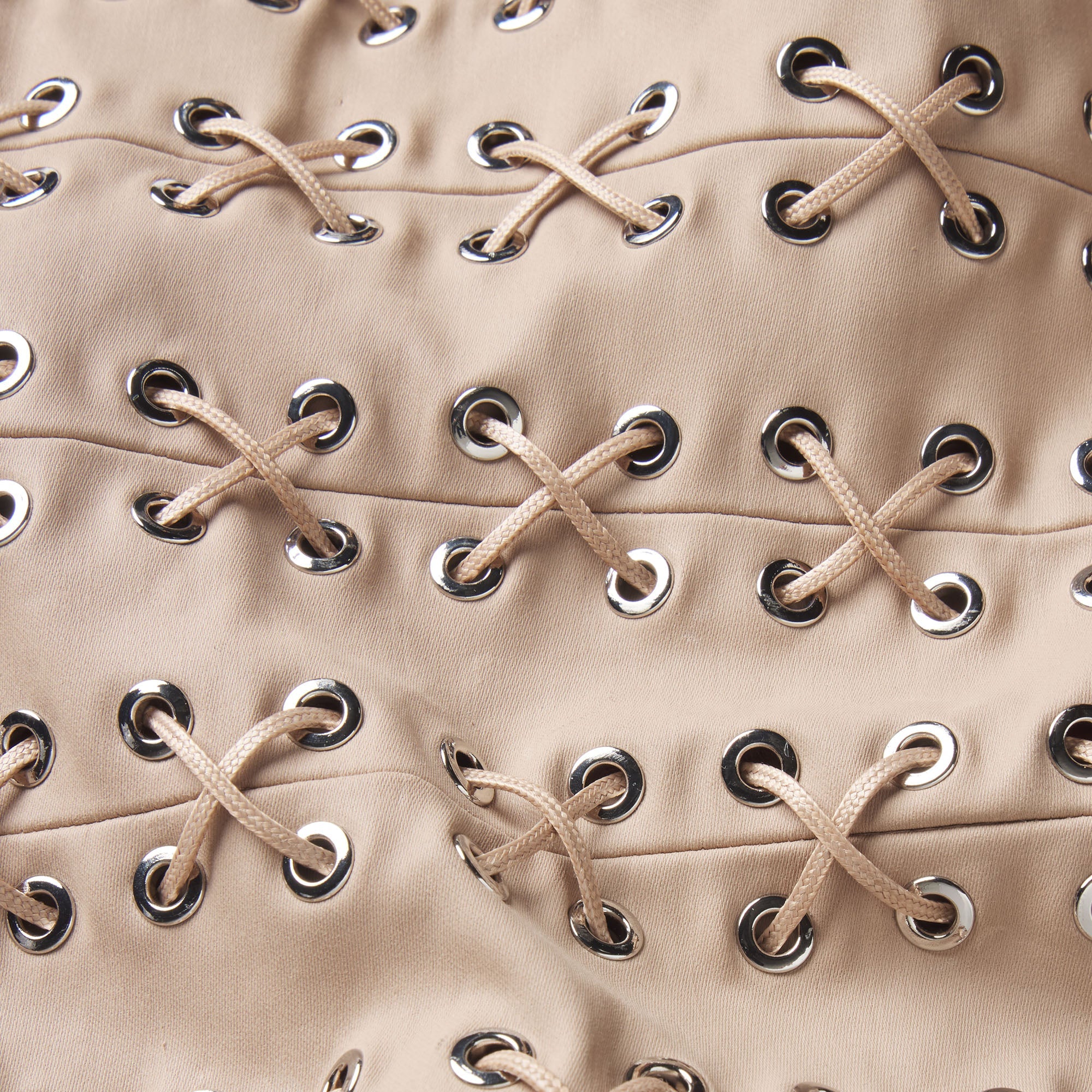 LUDOVIC DE SAINT SERNIN X SKIMS WAXED COTTON MINI DRESS | CLAY